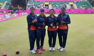 India's lawn bowls team reached the final for the first time in the history