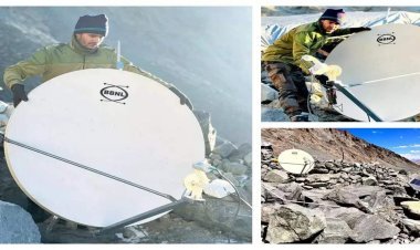 Satellite Internet service activated at an altitude of 19061 feet