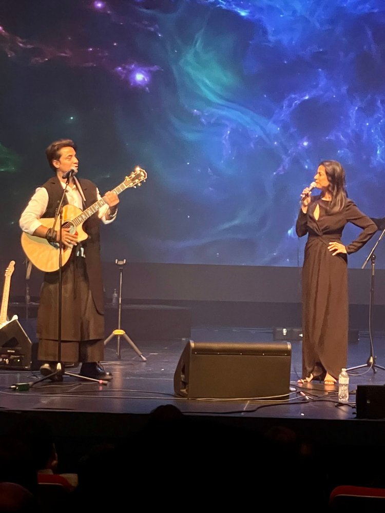 Devika joins the multi-talented Ali Zafar onstage for a surprise duet in San Francisco , US