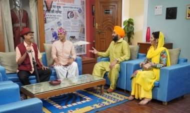 TMKUC: Here are some inside pictures of Mr. & Mrs. Sodhi's Gurunanak Jayanti celebrations