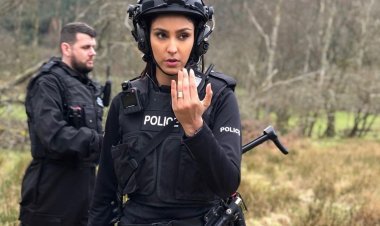 "Action Diva" Navneet Dhillon Shines in Black Police Uniform