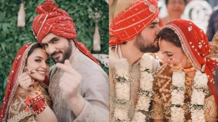 Chak De! India co-star Vidya Malavade posts pictures of Chitrashi Rawat and Dhruvaditya Bhagwanani's marriage.