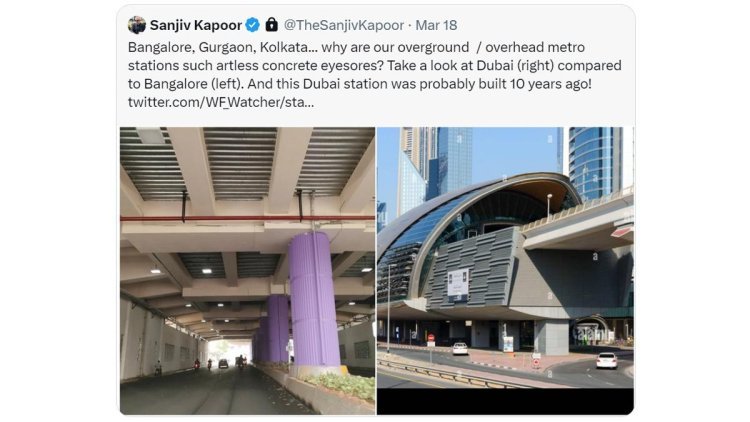Sanjeev Kapoor trolled on comparison of India-Dubai metro stations