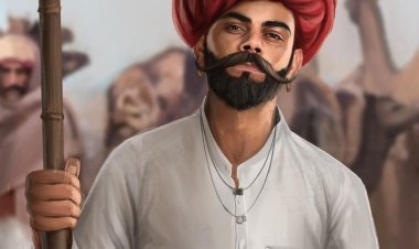 Virat Kohli's Digital Art in Rajasthani Desi Look Goes Viral on Instagram