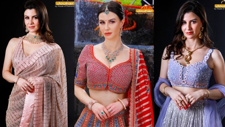 Giorgia Andriani Rocks Top 3 Wedding Season Looks with Jouhar by House of Diamonds