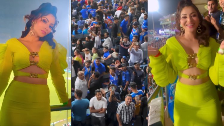 Urvashi Rautela's grooves to Shahrukh Khan's iconic track at IPL match