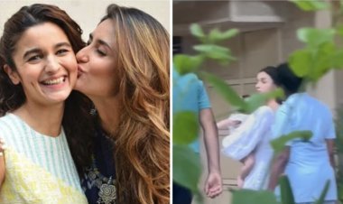 Alia Bhatt With Raha: Raha reaches Kareena Kapoor's house with mother Alia Bhatt, Taimur and Jeh are happy