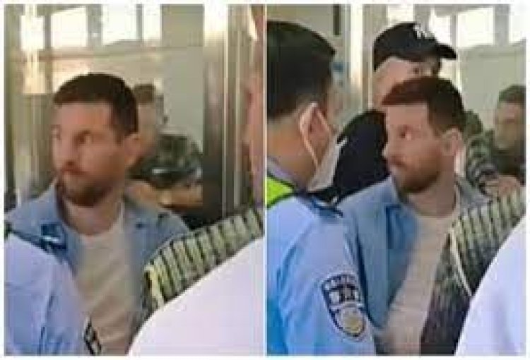 Messi stopped for 2 hours at Beijing airport