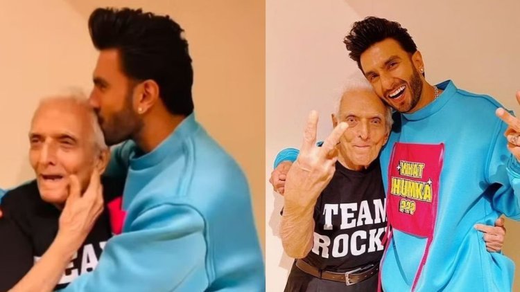 Ranveer Singh dances to the song 'Jhumka' with his 93-year-old grandfather, watch video