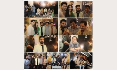 Mithoon, Udit Narayan, Vishal Mishra, Sayeed Qadri, Anil Sharma at Gadar2 Musical Super-Success Event