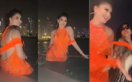Urvashi Rautela Sets Dubai Afloat with Extravagant Cruise Birthday Bash for Mom