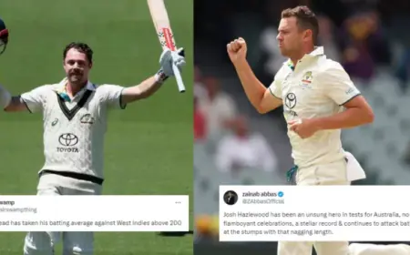 AUS vs WI: Australia beats West Indies by 10 wickets, Hazlewood wreaks havoc after Travis Head's century