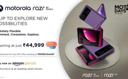 Motorola Unveils Irresistible Price Drops and Exclusive Discounts on Flagship razr40 Ultra and razr40 During Moto Days Promotion