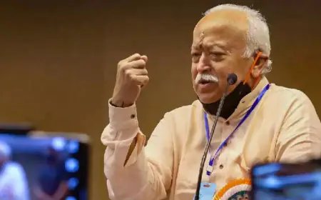 Maharashtra: 'The whole world needs India', Mohan Bhagwat calls Ram Lalla's life dedication an act of adventure