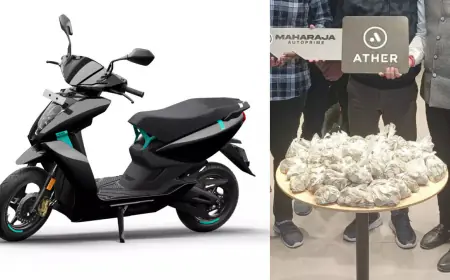 Customer of Ather Energy did wonders, brought home a new Electric Scooter with 10 rupee coins
