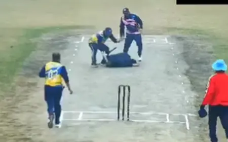 Cricketer suffered a heart attack while celebrating victory, died on the field itself