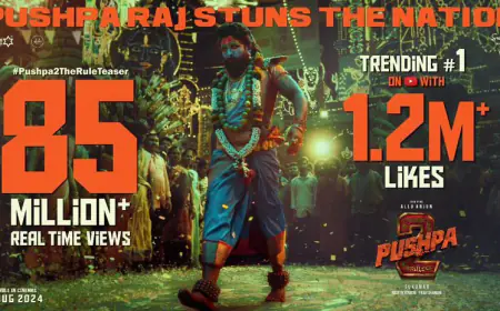 'PUSHPA 2: THE RULE' Teaser Sets the Internet Ablaze, Trending at #1 with 85 Million Views
