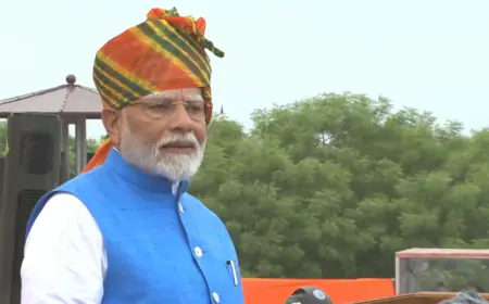 PM Narendra Modi Delivers 98-Minute Independence Day Speech, His Longest Yet from Red Fort