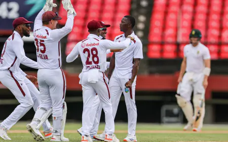WI vs SA 2nd Test Day 1: Shamar Joseph's deadly bowling destroyed South Africa's batting lineup