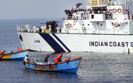 Coast Guard seizes ship carrying 6000 kg of narcotics; Drugs worth crores, six people arrested