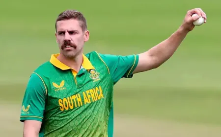 Fast bowler Anrich Nortje has been ruled out of the T20 series matches