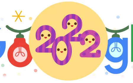Google created a great doodle on New Year's Eve