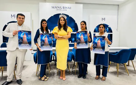 Poster Launch of Forever Mrs. India 2025 at Manubhai Jewellers