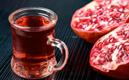 Drinking Pomegranate juice daily will keep several diseases away and also improves looks