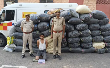 Drug smuggling under the guise of ambulance, huge amount of poppy husk recovered in major police action