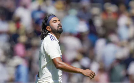 KL Rahul got his name written in the list of legends as soon as he landed at Old Trafford, England upset