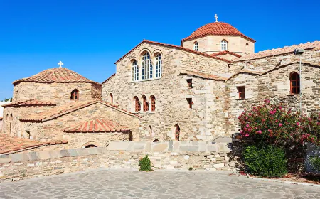 This church with 100 doors on this Greece island, also a perfect destination for windsurfing