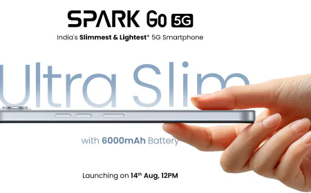 Tecno Spark Go 5G's thinnest and lightest 5G smartphone, also a big 6000mAh battery
