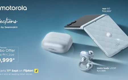 Motorola Launches Swarovski Edition Razr 60 Foldable and Moto Buds Loop in India
