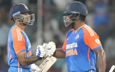 India lost 8 wickets against Oman, Sanju Samson scored a half-century, and Abhishek Sharma again created a stir