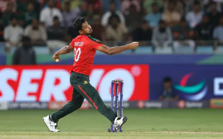 Asia Cup 2025: Mustafizur Eyes History, One Wicket Away from 150 T20I Scalps