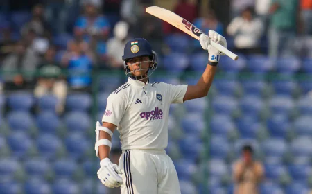 India Dominate as Jaiswal, Gill Hit Centuries; West Indies Trail by 492 Runs in Delhi Test