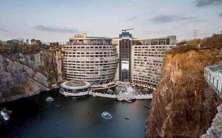 Luxury Meets Innovation in Shanghai’s 88-Meter-Deep Waterfall Hotel