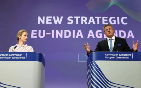 European Council approves 'New Strategic EU-India Agenda', efforts underway to finalize FTA