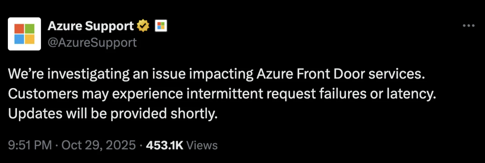 Microsoft Suffers Major Outage Impacting Azure, Teams, Word, and Excel Users