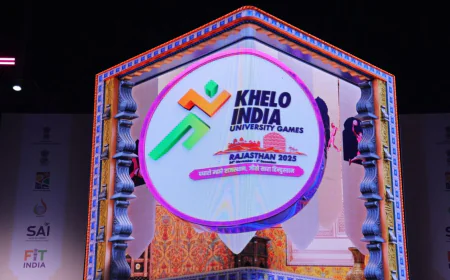 Rajasthan Gears Up for Khelo India University Games 2025; Logo and Mascot ‘Khamma-Ghani’ Launched